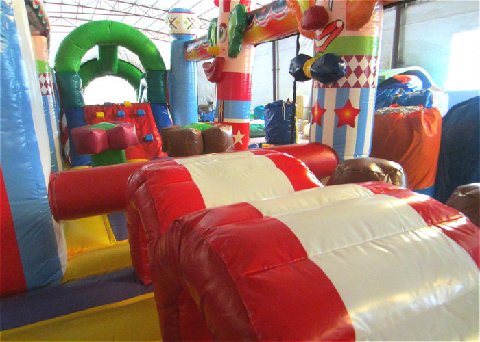 Inflatable circus clown fun city new design inflatable clown multiplay fun park on sale