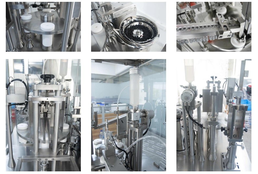Automatic Manufacturers Glass Gel Pre Filled Plugging Vaccine Syringe Filling Machine