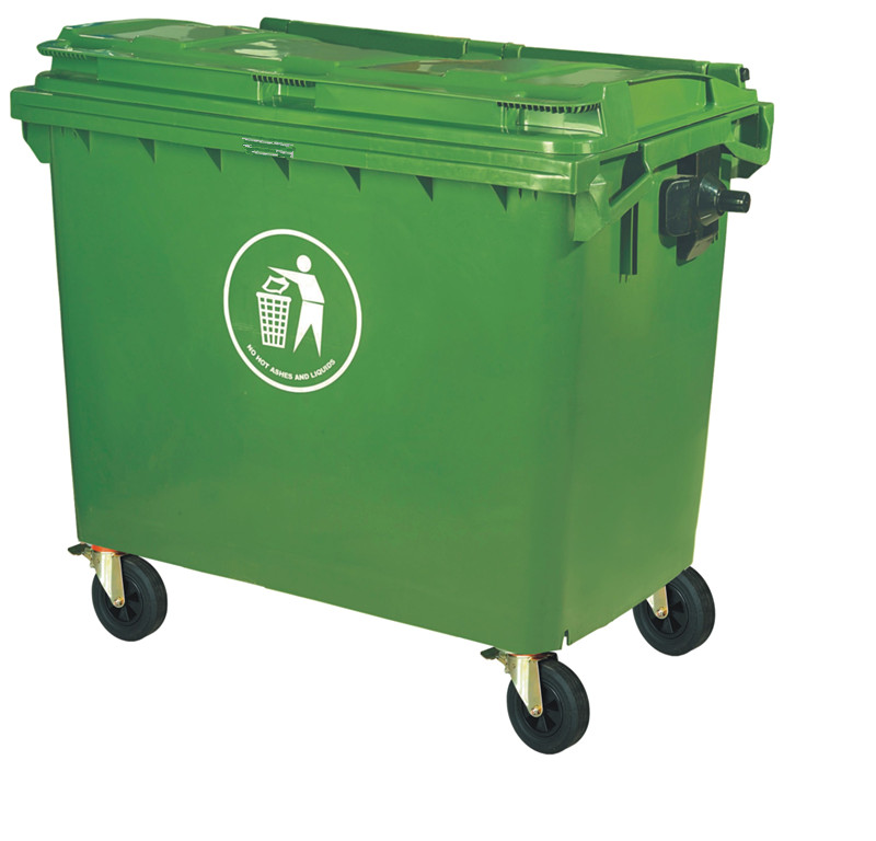 Plastic Garbage Can Waste Dustbin with Wheels Large Size 660L 1100L Bulk HDPE ( Common & Virgin Material Available),plastic