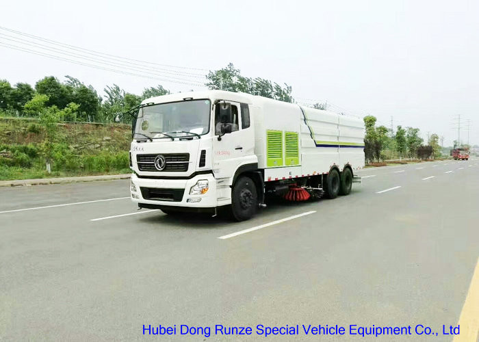 KL 6x4 LHD / RHD Road Sweeper Truck , Mechanical Street Sweeper for Washing