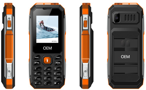 Hot selling 1.77 inch Rugged GSM Feature Phone / Mobile Phone with MP3/ Big torch/Large Battery