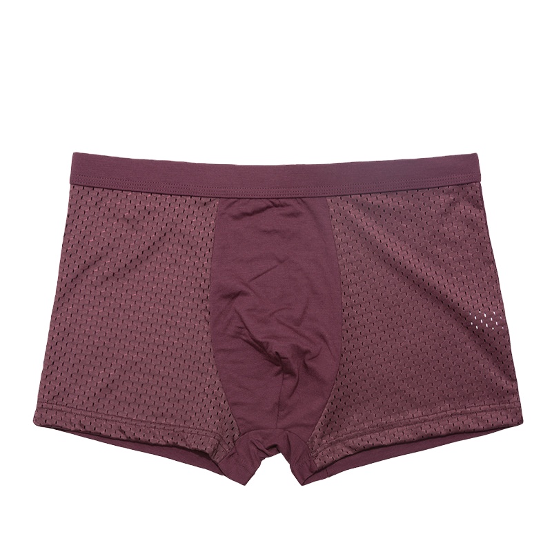 Crotch Mens Boxer Briefs Bamboo Fiber U Shape Breathable Quick Dry Underwear