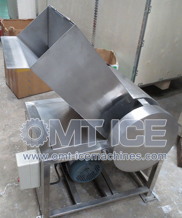 Electric Stainless Steel Ice Crushing Machine for Round Ice Block 10-100ton/24hrs Performance