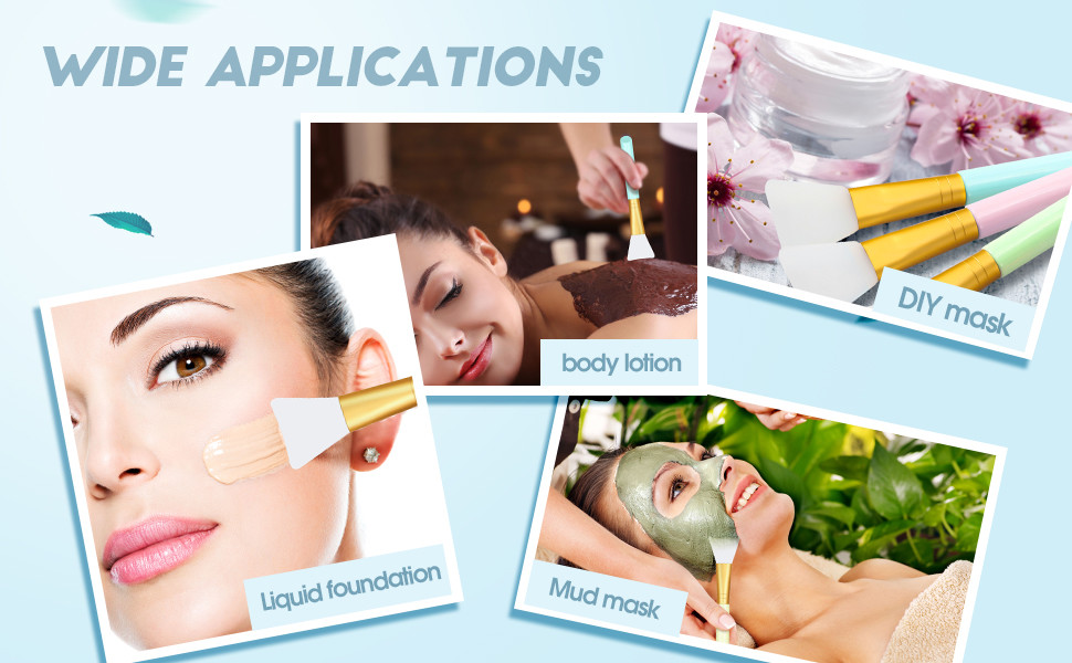 Silicone Face Mask Brushes Flexible Facial Mud Mask Applicator Brush Moisturizers Applicator Tools Mask Beauty Tools