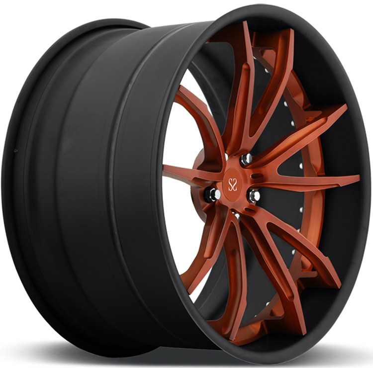 Brushed Bronze 19inch Concave 2Piece Forged Rims For Mclaren 570s 20inch Staggered