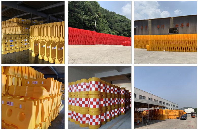 Outdoor Security Water Filled Crash Barrier With PE Material And Durable Construction