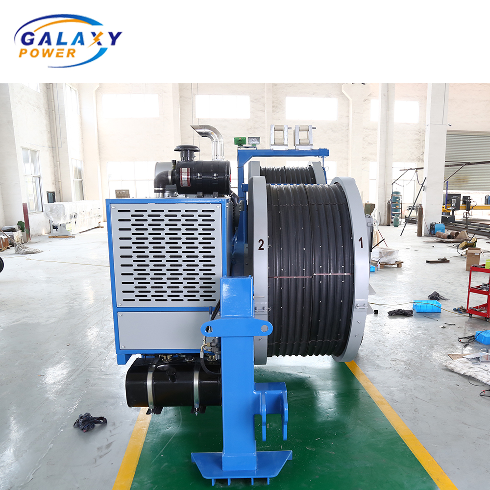 Intermittent 2x70KN Electrical 24V Transmission Line Stringing Equipment