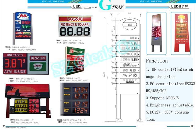 Shenzhen factory 7 segment pcb style led display cheap price