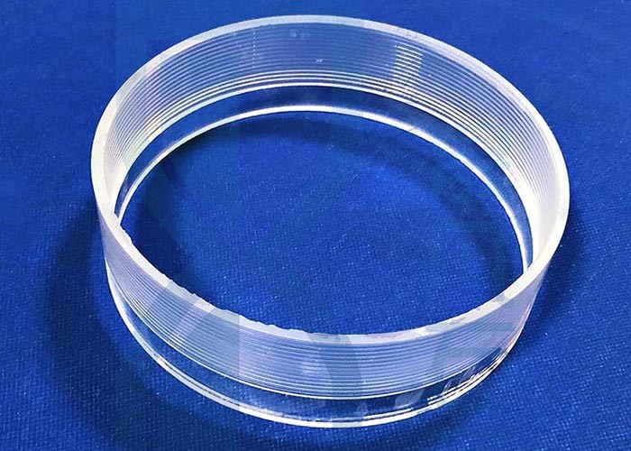 Clear 10-200ml Threaded Reagent Bottle Glass Quartz