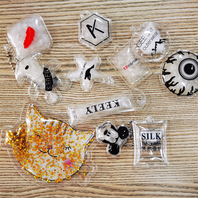 Custom Design Logo Apparel Swing Tags Air Inflatable Down Feather