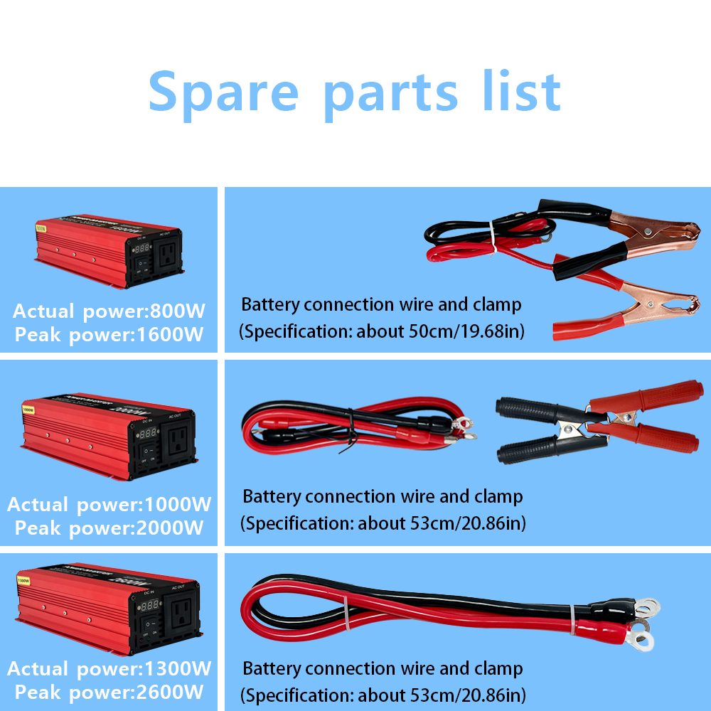 12V 24V 48V 60V to 110V 220V 230V Off Grid Car Power Inverter