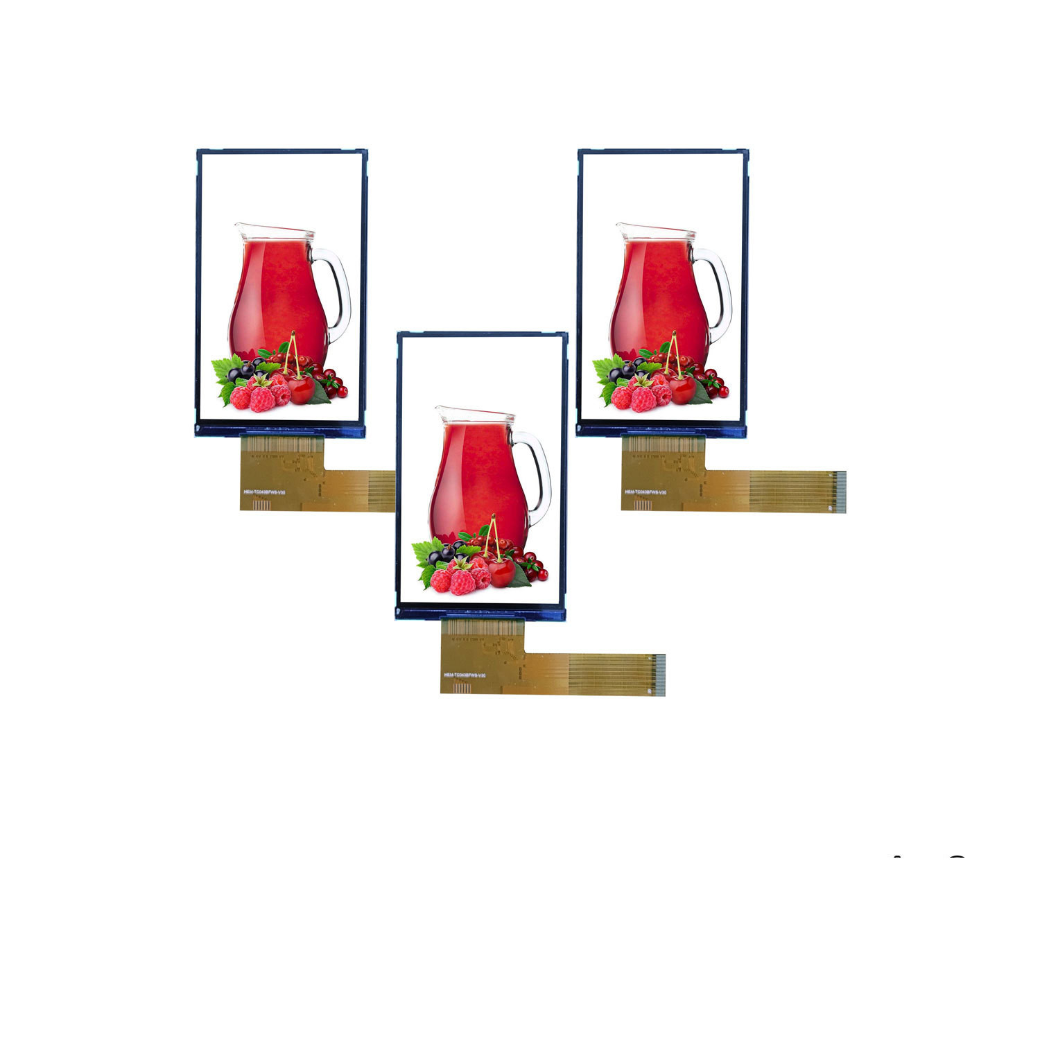 4.3 inch TFT display module,480X800 resolution, MIPI interface, free view angle, 500C/D,