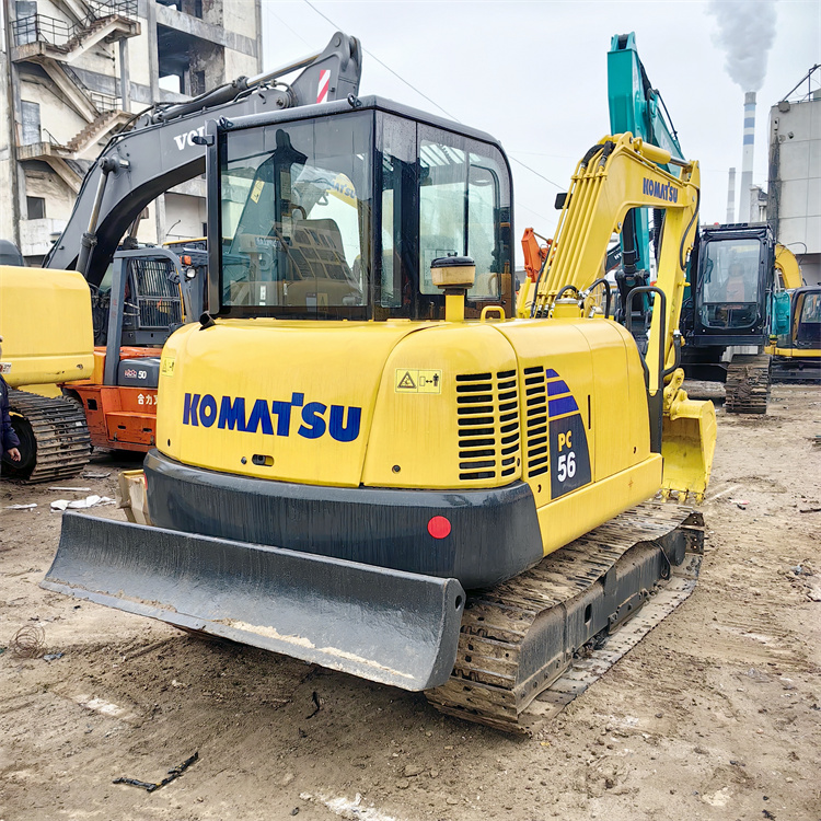 5 Ton Mini Komatsu Digger PC56 Excavator Original Hydraulic Cylinder and Cummins Engine