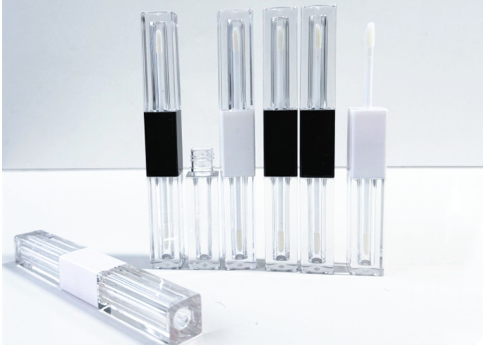 AS Empty 1.5ml*2 Square Double Sided Lip Gloss Tube For Makeup Packaging