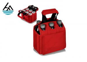 China Custom 6 Pack Cooler Tote Durable Insulated Six Pack Carrier With Handle on sale