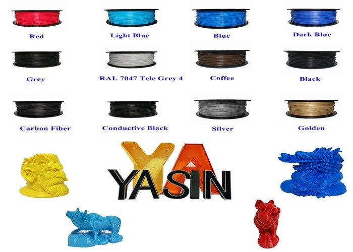 ABS Plastic Roll 1kg 2.2lb Spool 1.75mm / 2.85mm / 3mm 3d Printer Plastic Material