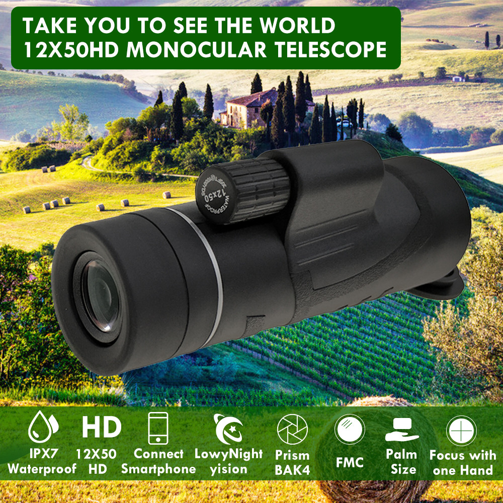 12X Mobile Phone Telescope With Tripod Smartphone Clip