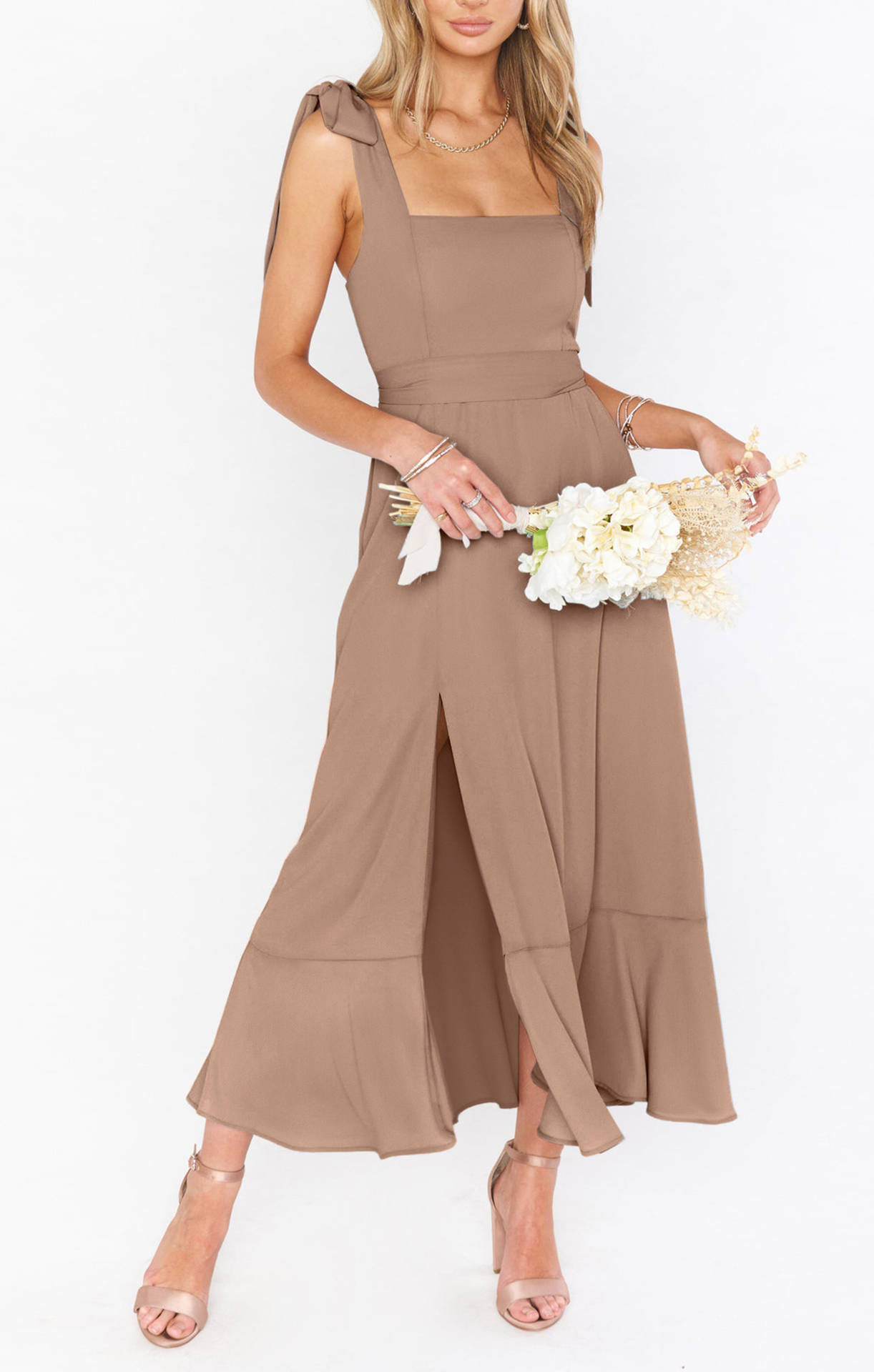 Spring Sleeveless Casual Party Dresses Women High Waist Midi Summer Dresses