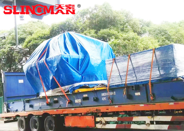 Customized Length Heavy Duty Cam Buckle Lashing Straps , Car Lashing Straps