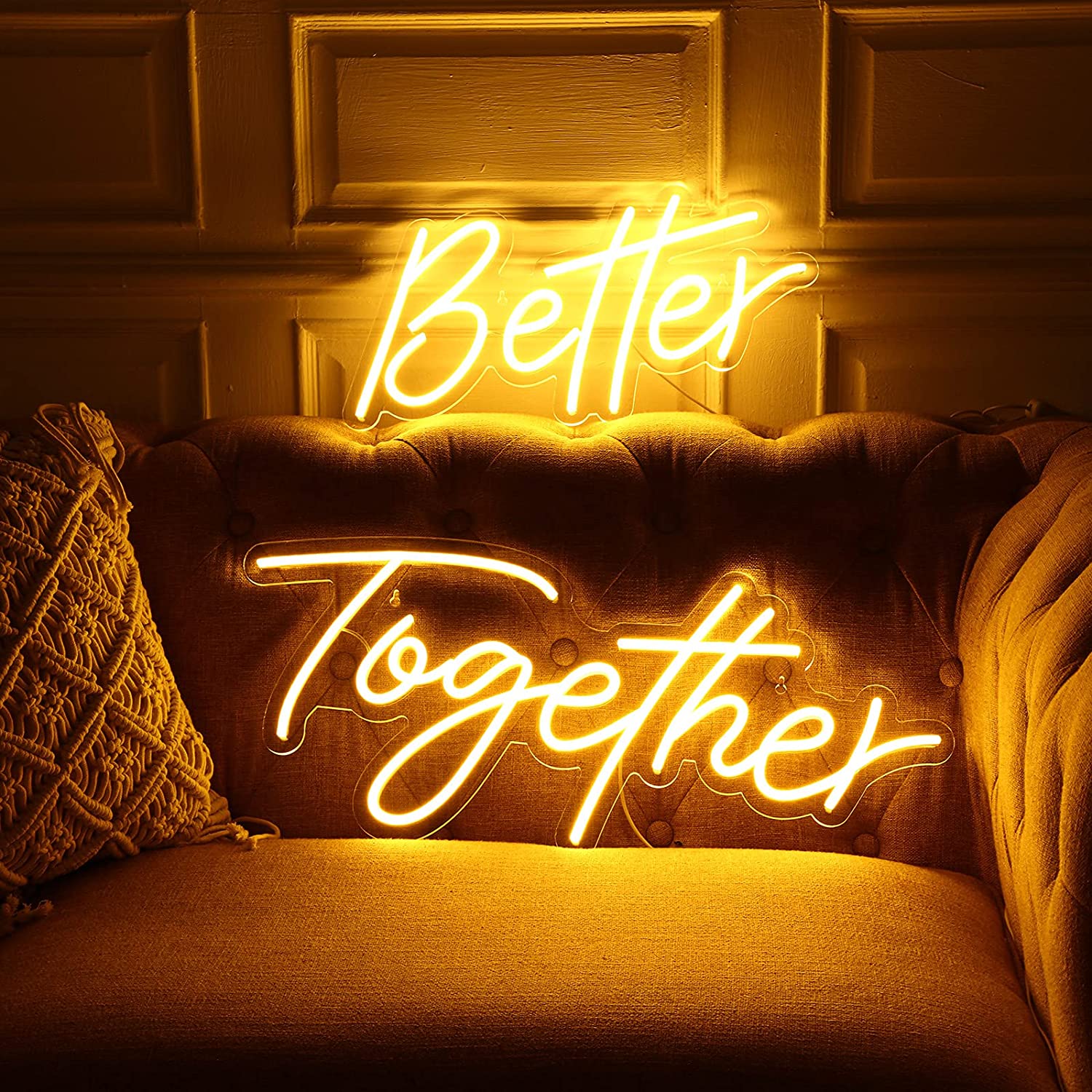 Acrylic Neon Led Channel Letters 3500K Warm White Neon Initial Light