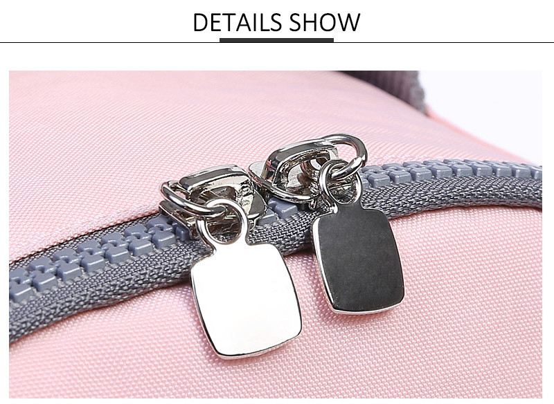 Portable Round Pink Freezable Lunch Bags For Women