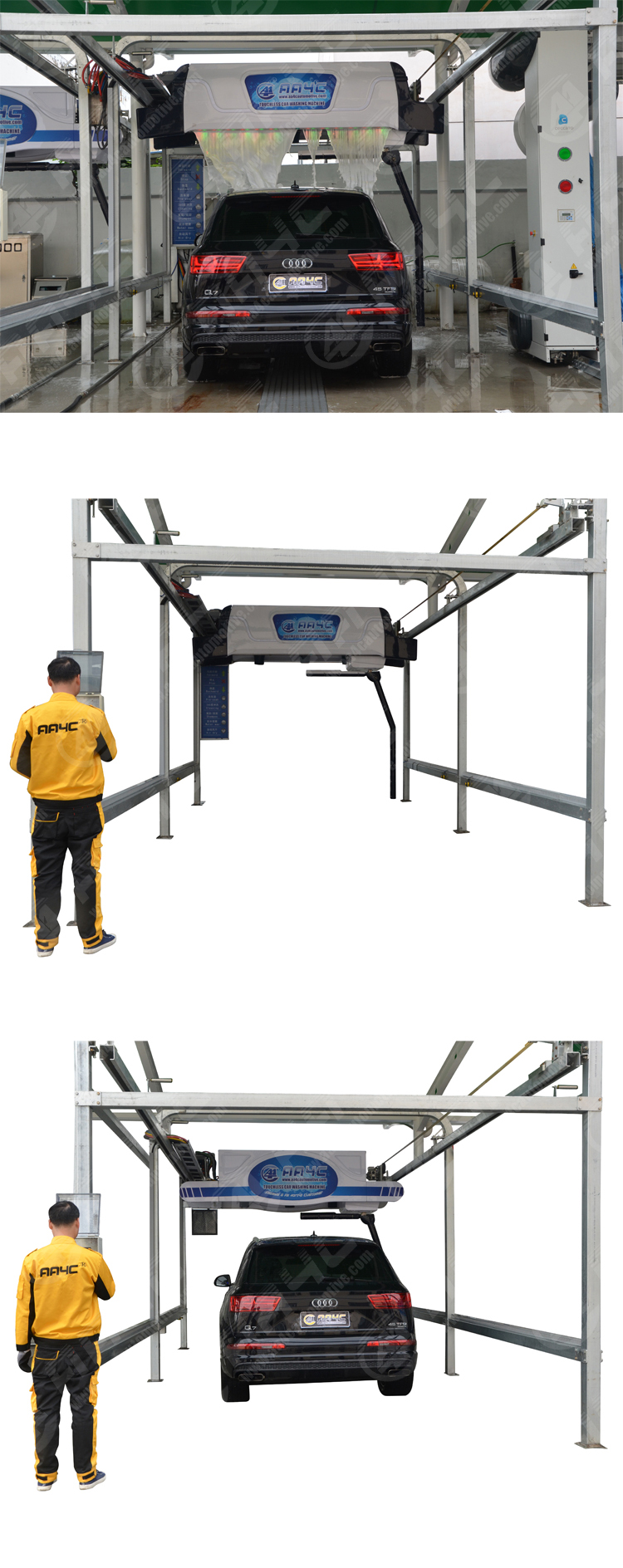 Rollover Automatic Car Washing Machine For Business Touchless
