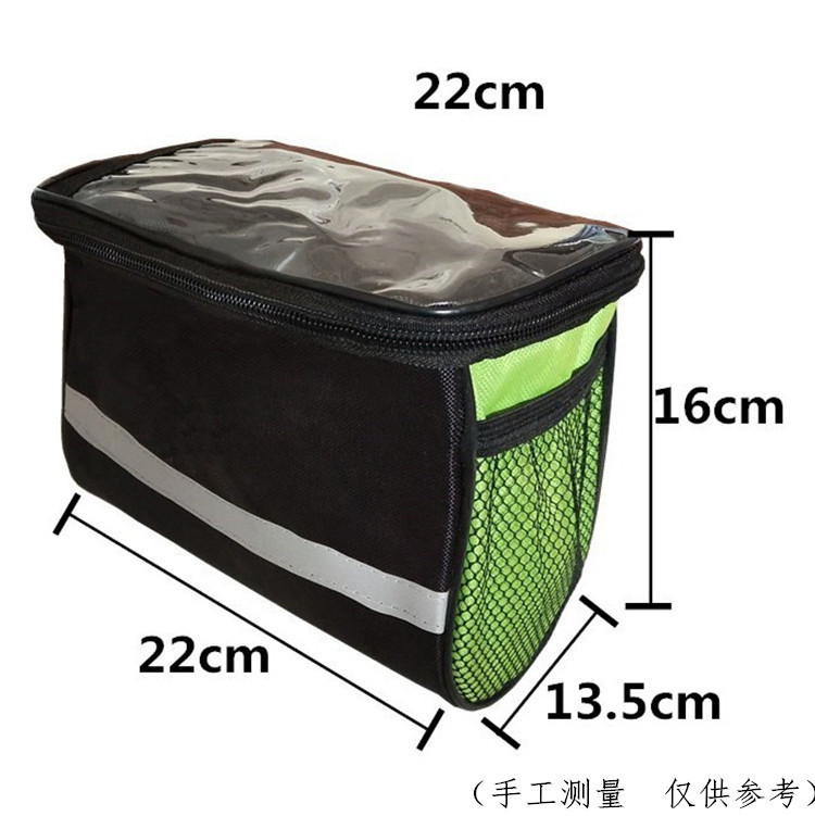 Front Handlebar Bag Bike Frame Pannier Organizer Pouch MTB Waterproof Phone Bags Multifunction Portable Shoulder Bag