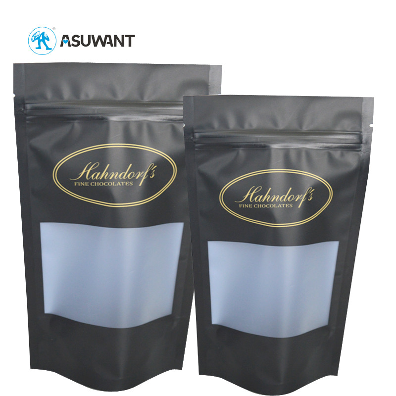 Custom Logo Stand Up Cookies Food Packaging Pouches With Zipper