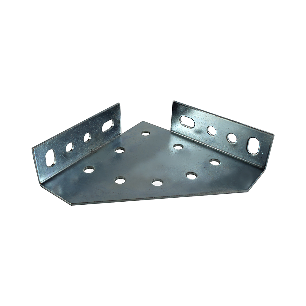 4 Hole 90 Degree Angle Strut Bracket L Shaped Wall Mount Galvanized 6mm