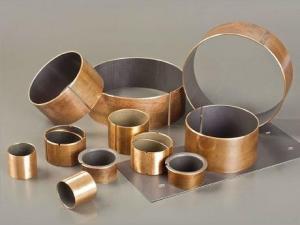Buy cheap SF-1B Custom Steel Bushings , Oilless Self Lubricating Bushing Bronze Base product