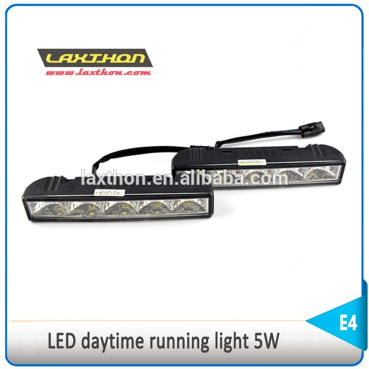 502HP 5W/ Pcs Car Drl LED Daytime Running Light 12v 6000K - 6500K Universal