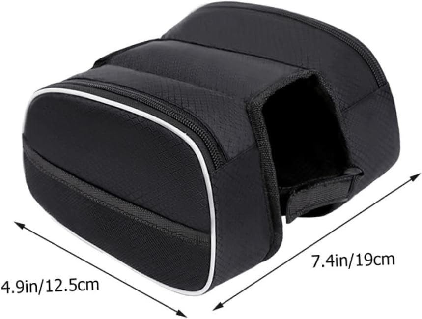 Bike Phone Front Frame Bag Waterproof Bicycle Handlebar Bag With Touch Screen Cell Phone Case Holder Cycling Storage