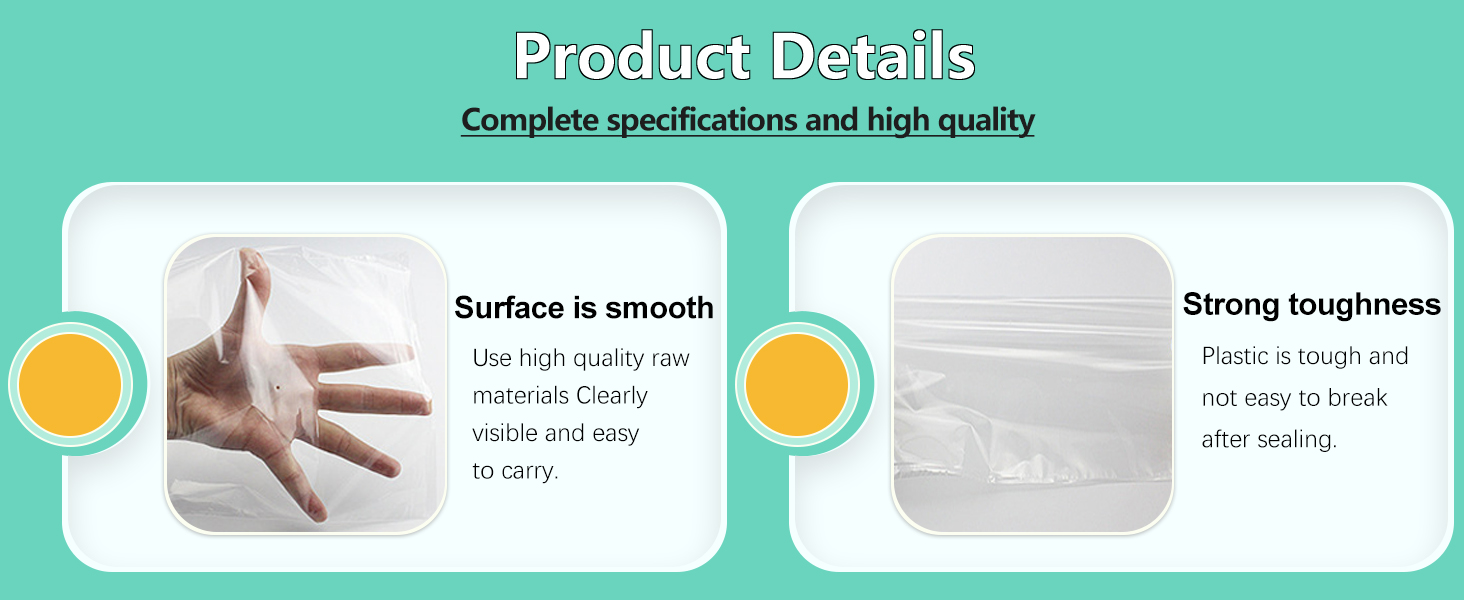 Clear PVC heat seal bag