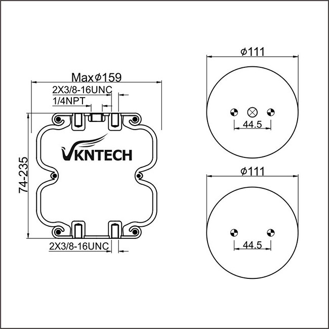 IATF16949 Gas Filled Air Suspension Repair Kit W01-358-6955 Firestone