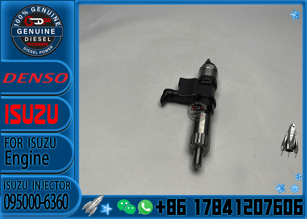 Hot Sale Diesel Engine Fuel Injector 095000-6360 Fuel Injector Assembly 8-97609788-0 For ISUZU 4HK1 6HK1