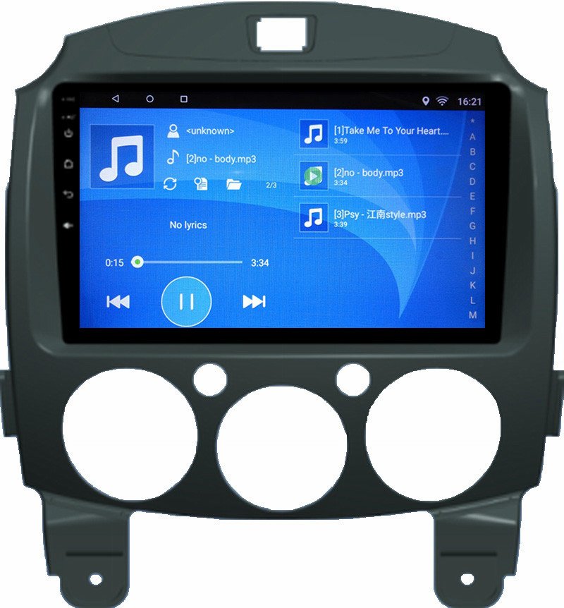 Ouchuangbo car radio gps navigation stereo android 6.0 for Mazda 2 with Video AUX Wifi SWC bluetooth calculator