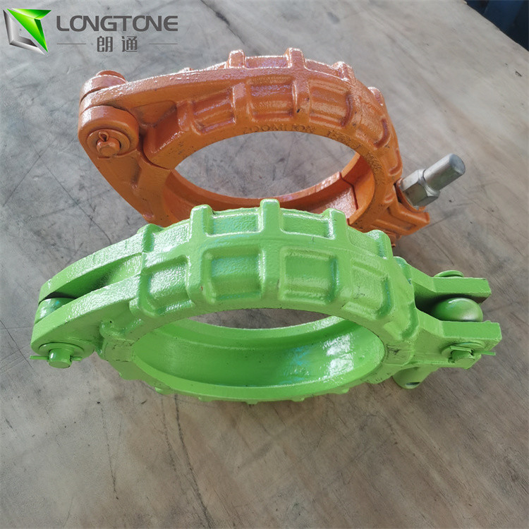Forged 5 Inch Concrete Pump Clamp Durable Pipe Coupling Joint