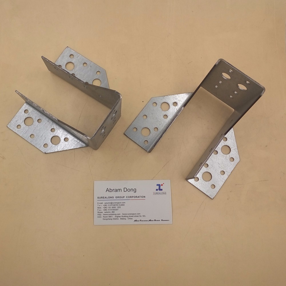 Galvanized Steel 2x6 Angled Joist Hangers for Timber Connector