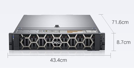 Xeon 4210R DDR4 8x16G Dell GPU Server Poweredge R740 8TSASx4 Hard Disk H330 2x750W Rail