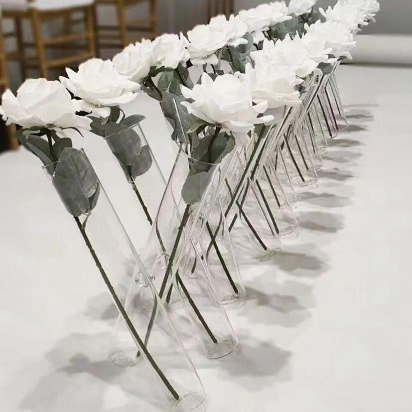 Events Wedding Art Decoration Vase Gold Metal Trumpet Vases Party