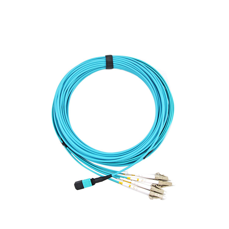 Fanout MPO Patch Cord FTTB Optic Fiber Patch Cord LC 24 Cores Fiber Connector
