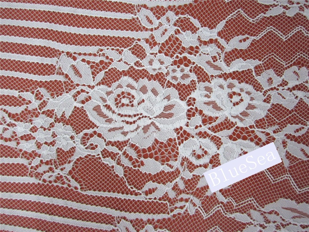 Green Environmental Protection Eyelash Lace Fabric for Wedding Dress