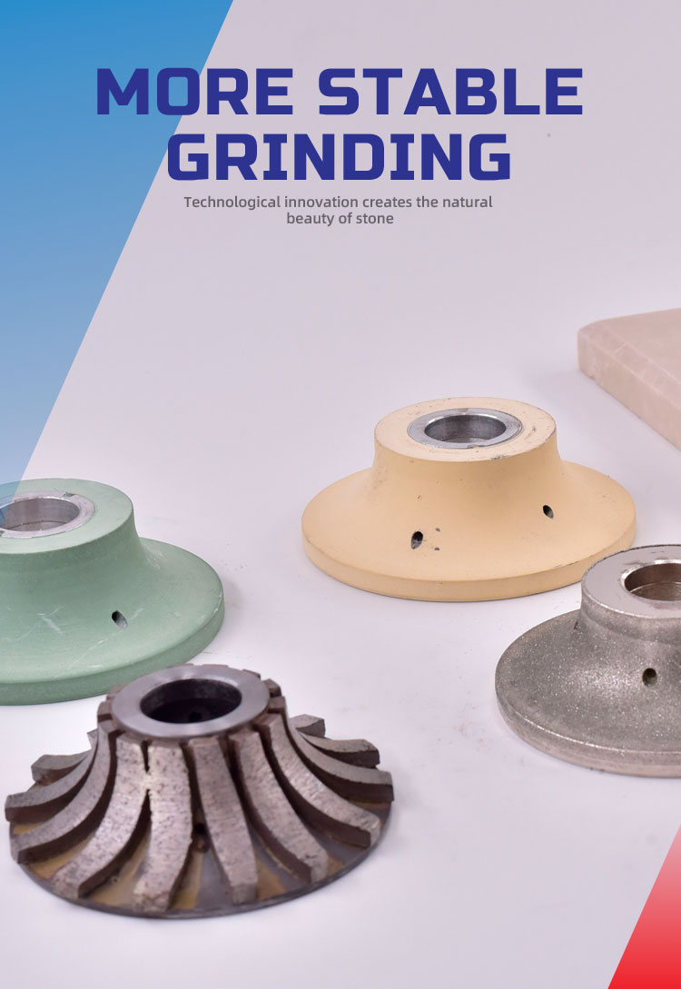 Stone Profiling High Sharpness Diamond Tools CNC Router Bits Grinding Wheel 64-134mm