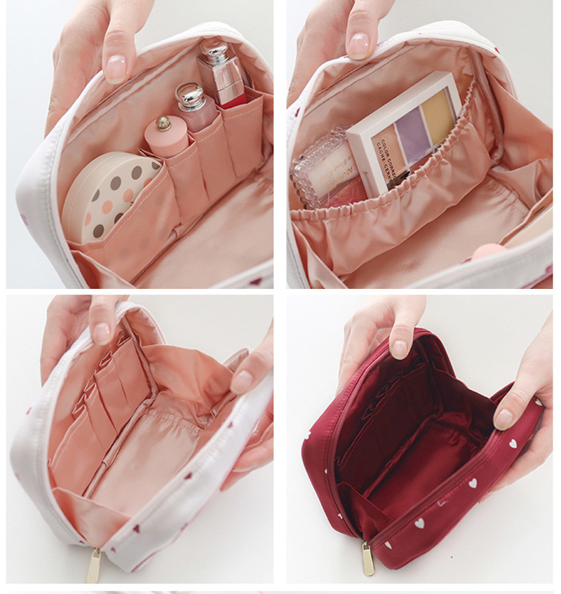Printed Pattern Polyester Fabric Makeup Storage Artist Brush Bag