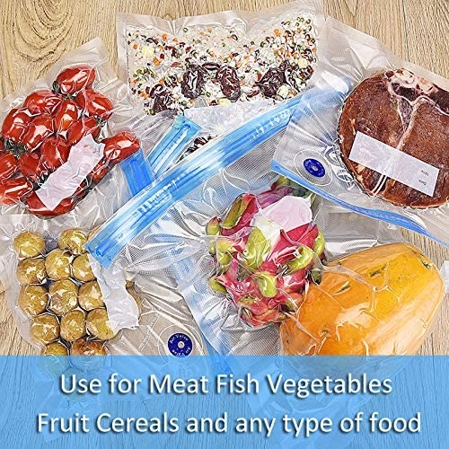 Vacuum Valve Bag Reusable Sealed Food Vacuum Sous Vide Bag with Zipper