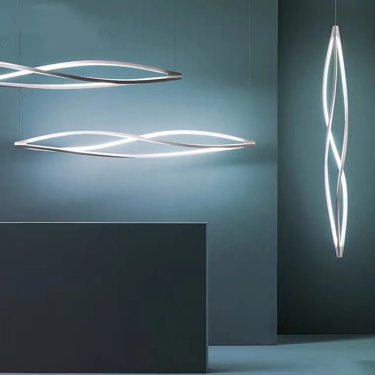 Post-Modern Art Chandelier Individual Creative Led Light Product long Big Chandelier