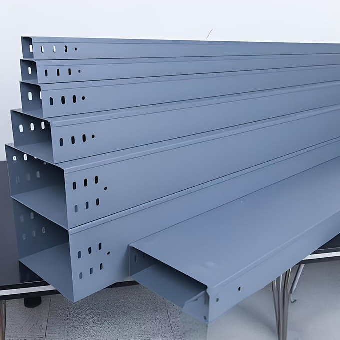 Slot Type Metal Cable Tray For Wall Mount Installation And Hassle Free Cable Management
