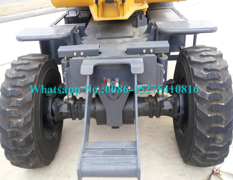 All Wheel Drive 4 Wheeled Mini Excavator , 6 Ton Excavator For Earth Moving XE60WA
