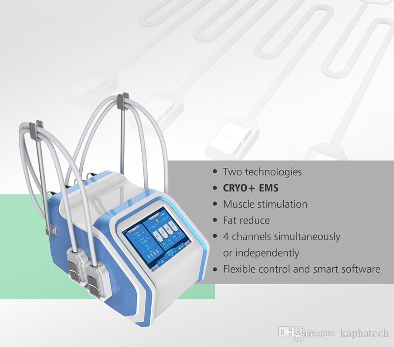 4 Handles 30Hz Cryolipolysis EMS Machine For Body Slimming
