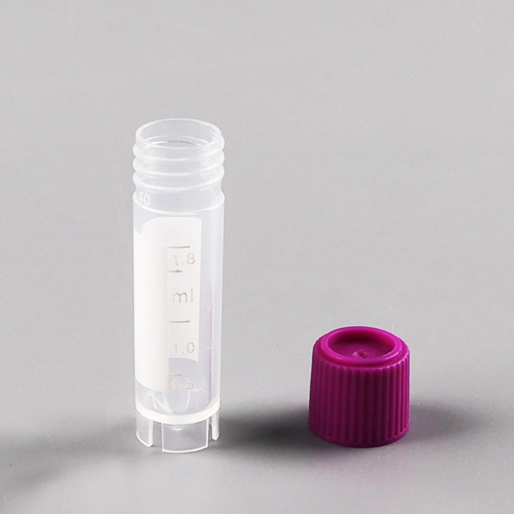 Gamma Sterilization Sample Collection Self Stand Freezing 1.8 Ml Cryogenic Vials